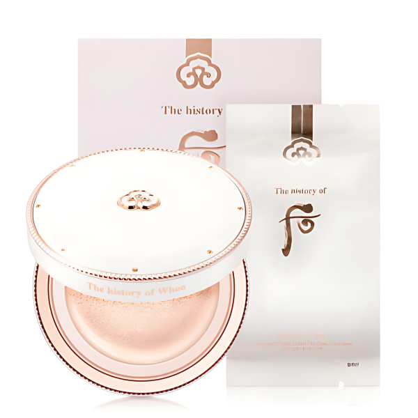 THE WHOO Gong Jin Hyang Seol Whitening Tone-up Sun Cushion SPF50+ PA+++ 13g+Refill13g