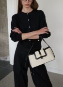 LEMEME Sac Etang Canvas Ivory Red