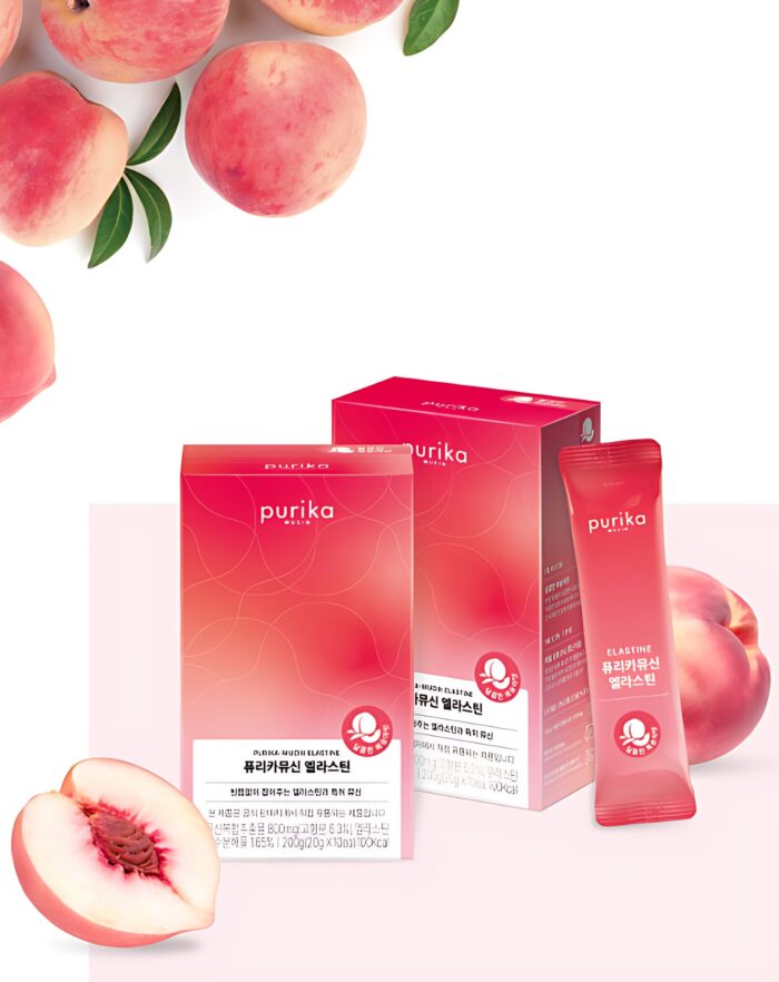 PURIKA MUCIN Elastin Sweet Peach Flavor 20g*10pack