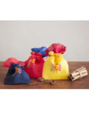 Hayul High-quality Ramie Kid's Lucky Bag Hanbok Accessories-Two Tone Embroidery (Small)