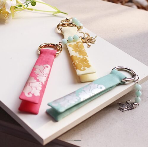 K-Heritage Peony Pattern Key Ring