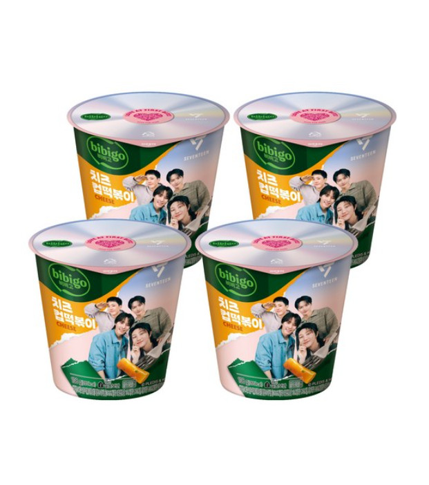 bibigo Cheese Cup Tteokbokki 108g*4cups - Image 2