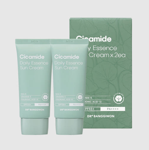 Dr.Banggiwon Cicamide Daily Essence Sun Cream SPF50+ PA++++ 50g X 2 packs