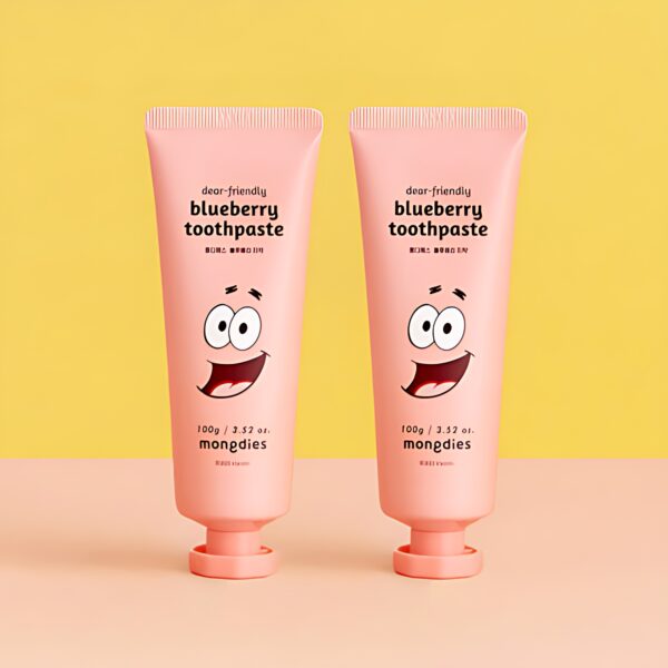 mongdies SpongeBob Blueberry Scent Kids Toothpaste 100g*2ea [For children who spit out toothpaste]