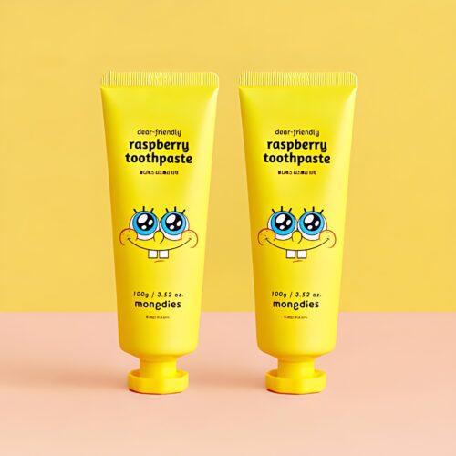 mongdies SpongeBob Raspberry Scent Baby Toothpaste 100g*2ea [Toothpaste for baby who can't spit]