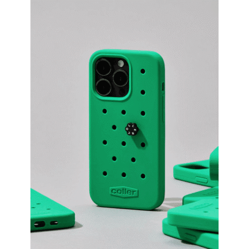 Line Friends - iPhone 14/14PRO COLLER Clover Green Mobile Phone Case - EmpressKorea