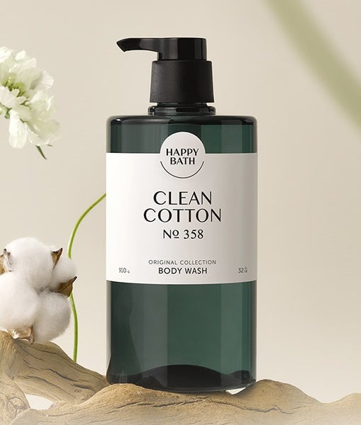 HAPPY BATH Original Collection No 358 Clean Cotton Body Wash 910g