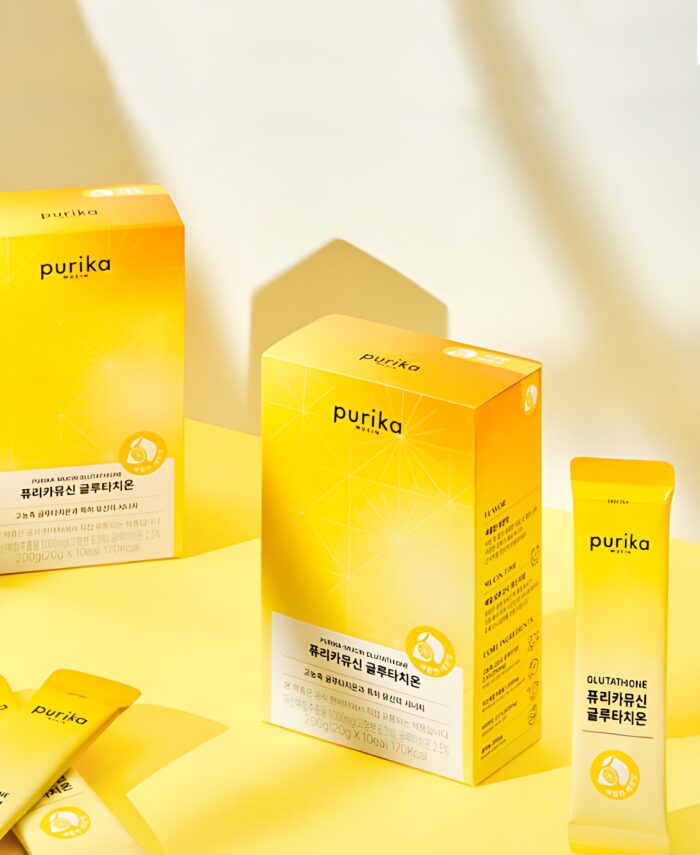 PURIKA MUCIN Glutathione Sour Lemon Flavor 20g*10pack - Image 2