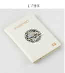 K-Heritage Najeon Hanji Leather Passport Case - Ivory