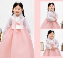 Female Sleeve Lace Girls' Children's Hanbok Set AW159