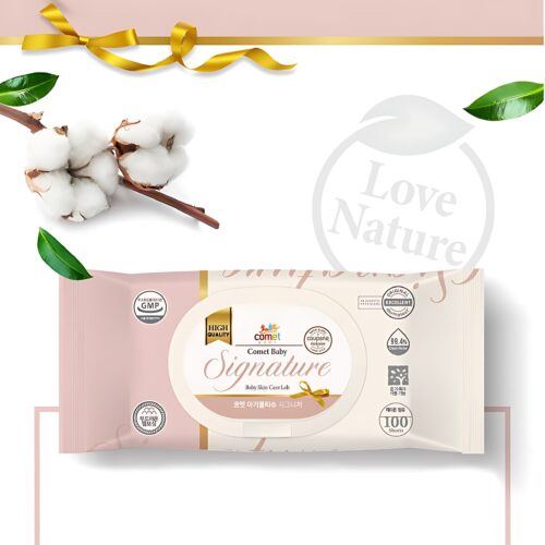COMET Signature Baby Wipes Tissues Embossed 100sheets 403g*10packs