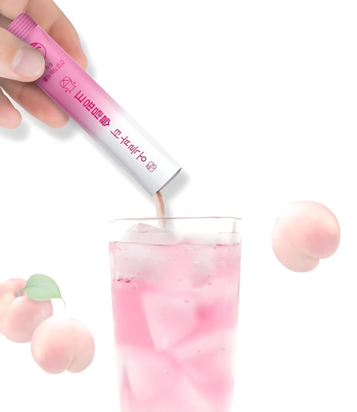 Slimade Peach Flavor 120g 20stick+20stick - Image 2