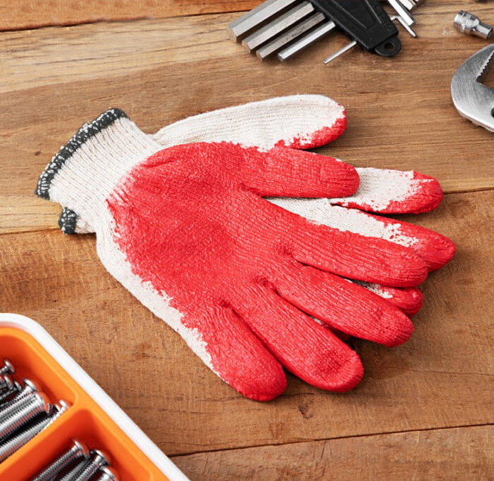 Tamsaa Half-Coated Cotton Gloves L 10set
