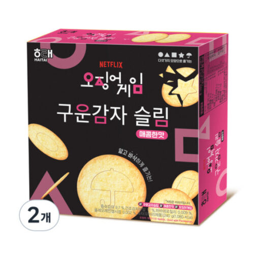 Haitai Confectionery Baked Potato Slim Spicy Flavor 240g*2Boxes