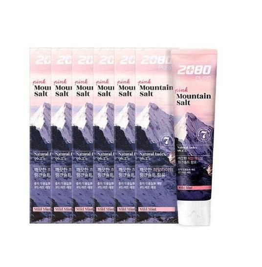 2080 PURE Pink Mountain Salt Toothpaste 120g 6pcs - EmpressKorea