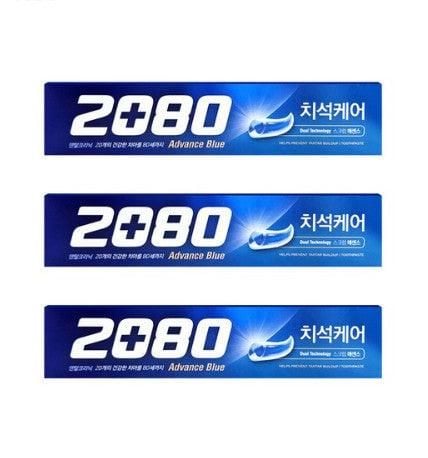 2080 Tartar Care Advanced Blue Toothpaste 160g*3ea - EmpressKorea
