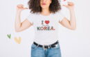 Crafty I LOVE KOREA Dancheong T-shirt (100% Cotton / 20 Count) - EmpressKorea