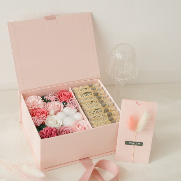 LASALT Cotton and Flower Money Box – Handmade Premium Gift - Image 4