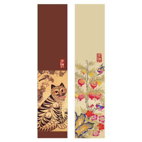 2 types of folk painting label sticker 100P - EmpressKorea