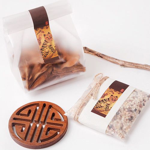 2 types of folk painting label sticker 100P - EmpressKorea