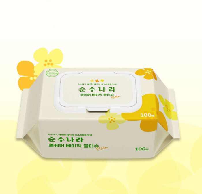 Allcare Basic Water Tissues 100sheets 210g*10packs - Image 3