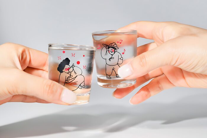 K-Heritage Korean Cultural Landscape Temperature Soju Glass Set (3P)