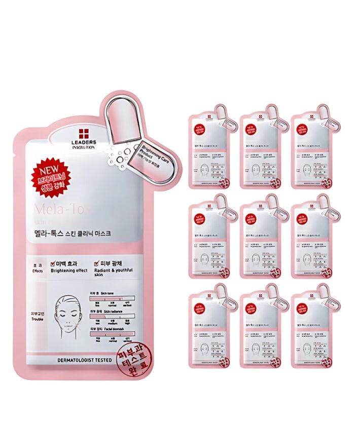LEADERS INSOLUTION Mela-Tox Skin Clinic Mask 25ml*10pack - Image 2
