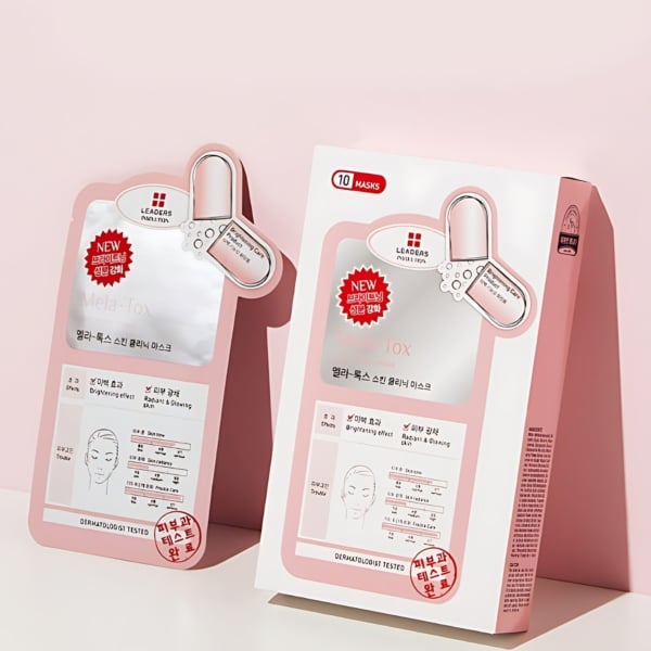 LEADERS INSOLUTION Mela-Tox Skin Clinic Mask 25ml*10pack