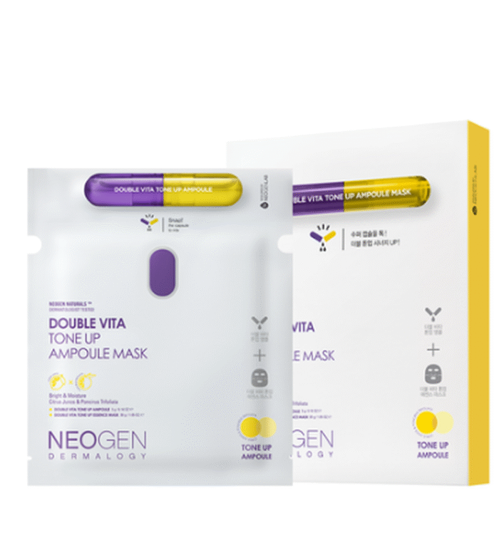NEOGEN Double Vita Tone Up Ampoule Mask 3g/30g*5pack - EmpressKorea