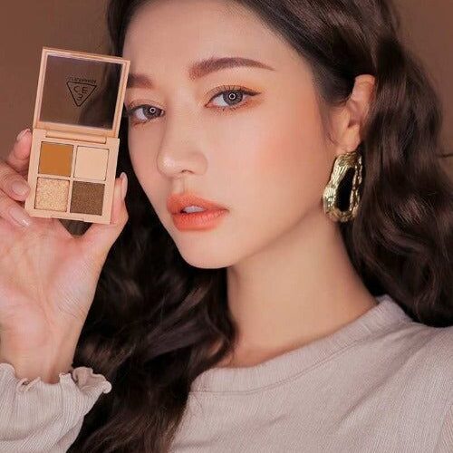 3CE Mini Multi Eye Color Palette #Almond Fudge 3.2g - EmpressKorea