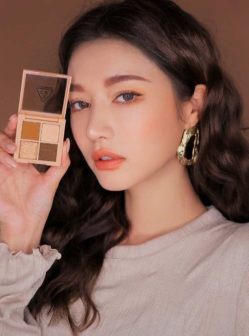 3CE Mini Multi Eye Color Palette #Almond Fudge 3.2g - EmpressKorea