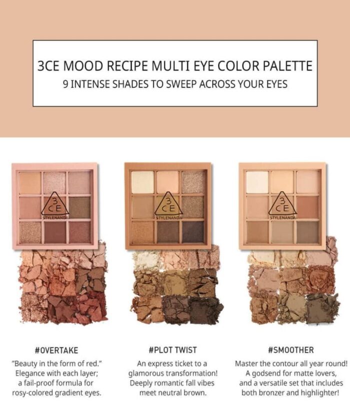 3CE Mood Recipe Multi Eye Color Palette - EmpressKorea