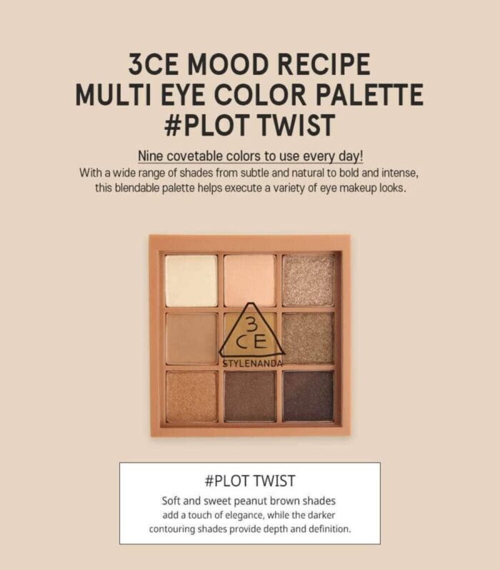3CE Mood Recipe Multi Eye Color Palette - EmpressKorea