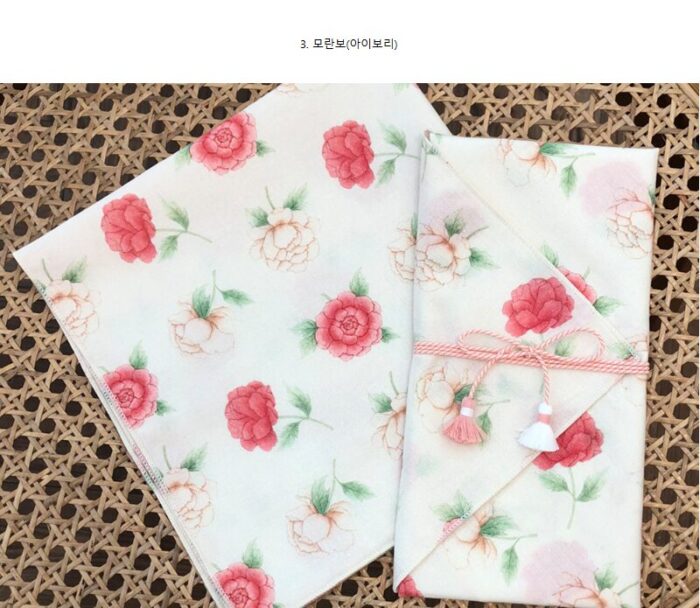 K-Heritage Peony Flower Bojagi - Image 6
