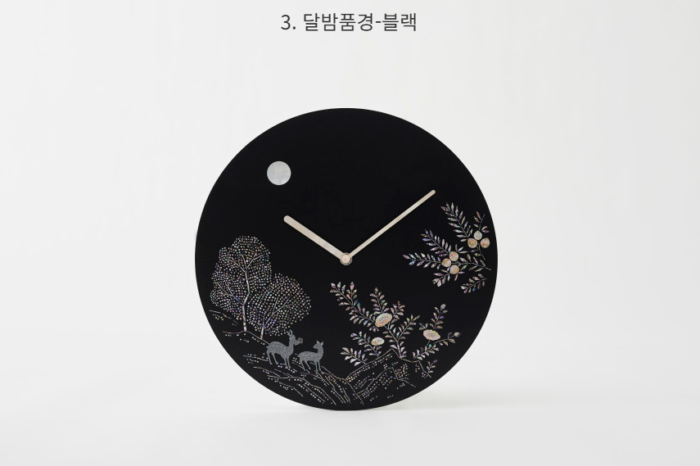 K-Heritage Mother-of-Pearl Lacquer Wall Clock - Image 6