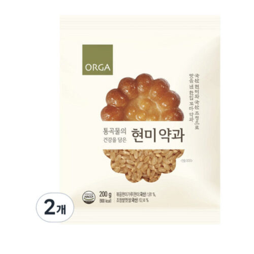 ORGA Brown Rice Yakgwa 200g*2pack/4pack