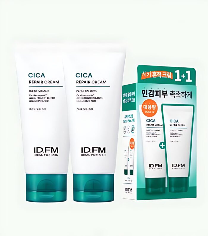 ideal FOR MEN Cica Repair Cream 75ml+75ml