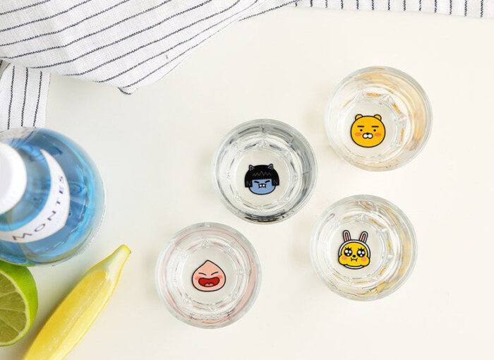 Kakao Friends Human Emotions Soju Glass 4P Set - Image 4