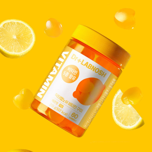 Dr+LABNOSH Vitamin Gummy Lemon Flavor 60Gummies