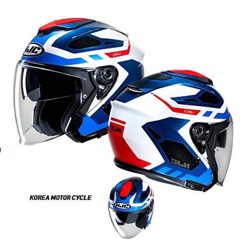 HJC i30 Aton MC21 Open Face Motorcycle Helmet