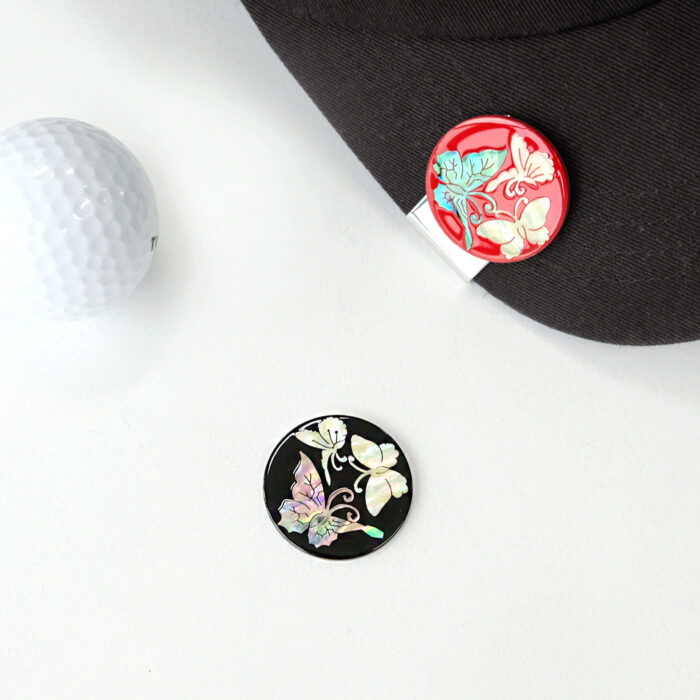 K-Heritage Mother-of-Pearl Ball Marker Money Clip Set - Image 2