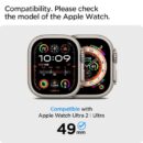Spigen EZ Fit Tempered Screen Protector for Apple Watch Ultra 2, Apple Watch Ultra (49mm) - 2 Pack