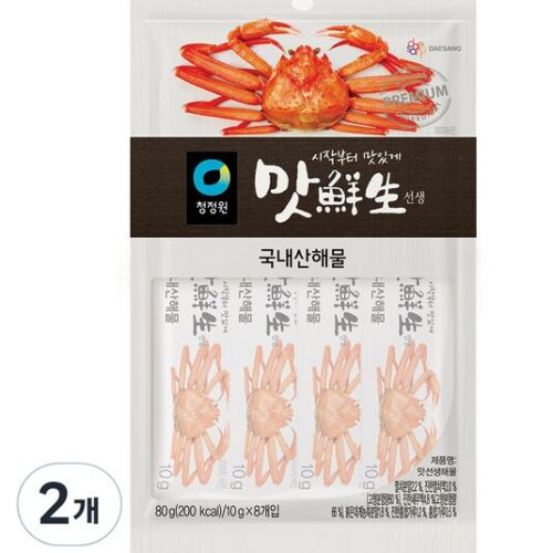 Chungjungwon Seafood Sticks 10g*8stick 80g*2pack