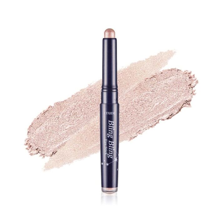 ETUDE Bling Bling Eye Stick (#8 Ivory Babystar) Long-Lasting Eye Shadow Stick with Blinding Glow and Soft Creamy Texture for Shining Eyes EmpressKorea