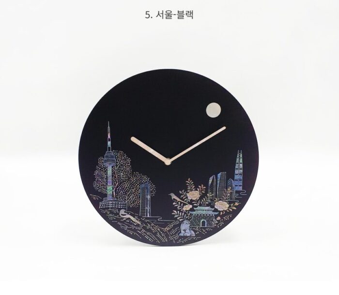 K-Heritage Mother-of-Pearl Lacquer Wall Clock - Image 8