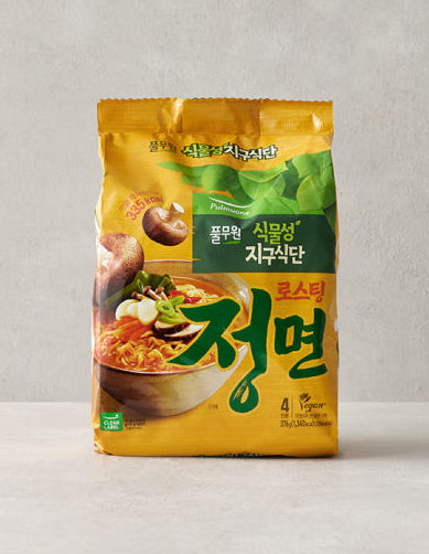 Pulmuone Nature is Delicious non-fried noodle, Roasting Jeong Myun 102.8g*4pieces - Foods - SKU: 9727170283765