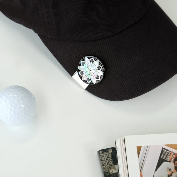 K-Heritage Mother-of-Pearl Ball Marker Money Clip Set - Image 3
