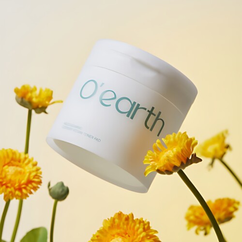O'earth Mild Calming Soonjin Vegan Toner Pad 90pads 200ml