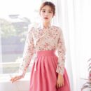 CHU Women's Modern Hanbok Naraehwa Jeogori + Naeun Rose Waist Skirt