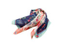 K-Heritage Bojagi with Floral Embroidery (Suwhamunbo) Handkerchief